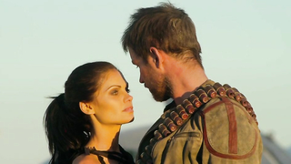 Nude video with Christian Pitre and Mindy Robinson scene from Bounty Killer (2013)