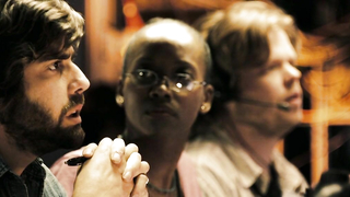 Nude video with Paula Patton scene from Deja Vu (2006)