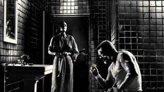 Nude video with Carla Gugino scene from Sin City (2005)