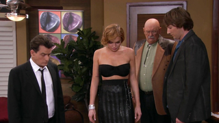 Nude video with Lindsay Lohan scene from Anger Management s02e12 (2013)