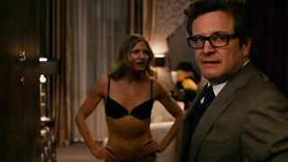 Nude video with Cameron Diaz scene from Gambit (2012)