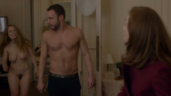 Nude video with Alice Isaaz and Caroline Breton scene from Elle (2016)