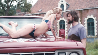 Nude video with Veerle Baetens scene from The Broken Circle Breakdown (2012)