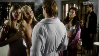 Nude video with Anna Przybylska and Ewa Kasprzyk and Katarzyna Paskuda and Aleksandra Kisio scene from Kariera Nikosia Dyzmy (2002)