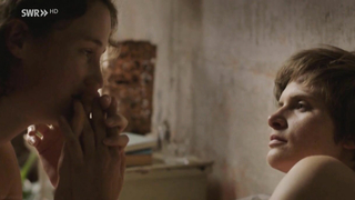 Nude video with Lena Lauzemis and Vicky Krieps , scene from M wie Martha (2015)