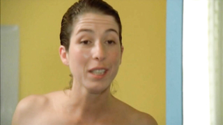 Nude video with Agnes Obadia , scene from La divine poursuite (1997)