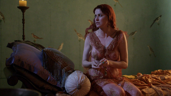 Люси Лоулесс обнаженная, эротическая сцена из сериала «Спартак: Кровь и песок» s01e10 (2010)