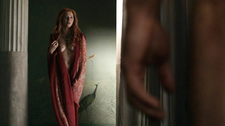 Nude video with Lucy Lawless , scene from Spartacus: Blood and Sand s01e03, scene from04 (2010)