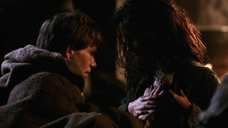 Valentina Vargas çıplak, The Name Of The Rose'dan (1986) seks sahnesi