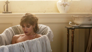 Nude video with Lily James and Tuppence Middleton , scene from War and Peace s01e01 (2016)