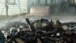 Nude video with Lucy Lawless , scene from Ash vs Evil Dead s01e07 (2015)