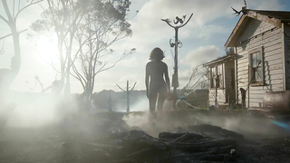 Nude video with Lucy Lawless , scene from Ash vs Evil Dead s01e07 (2015)