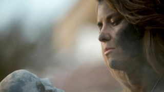 Nude video with Lucy Lawless , scene from Ash vs Evil Dead s01e07 (2015)