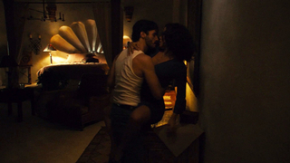 Nude video with Jennifer Lopez sexy , scene from Bordertown (2006)