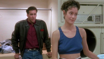 Nude video with Sean Young nude , scene from Fire Birds (1990)