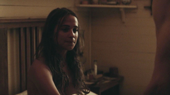 Nude video with Alicia Vikander sexy , scene from The Light Between Oceans (2016)